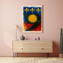 Vibrant Heraldic Design Poster