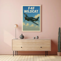 F4F Wildcat Poster PosterGoat