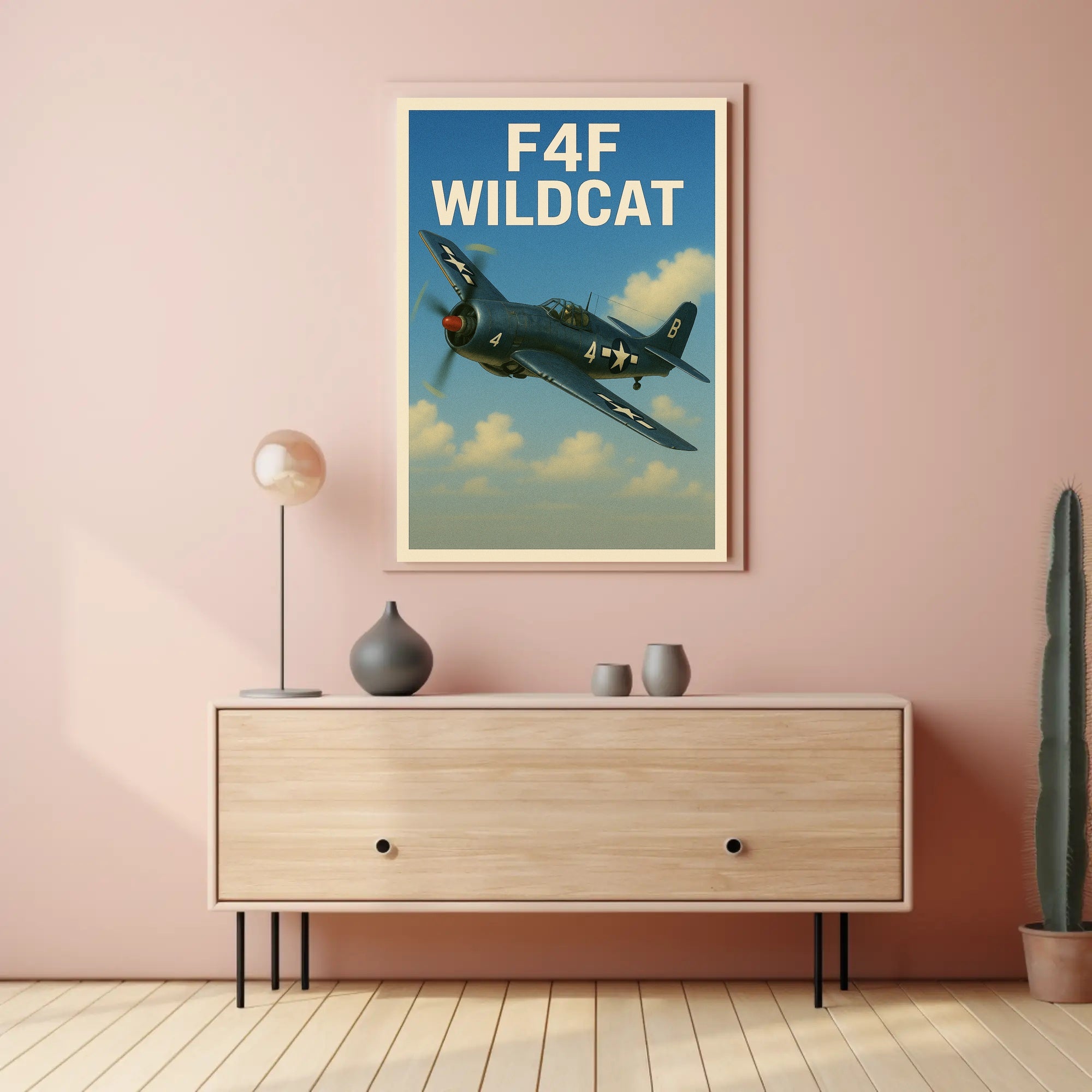 F4F Wildcat Poster PosterGoat