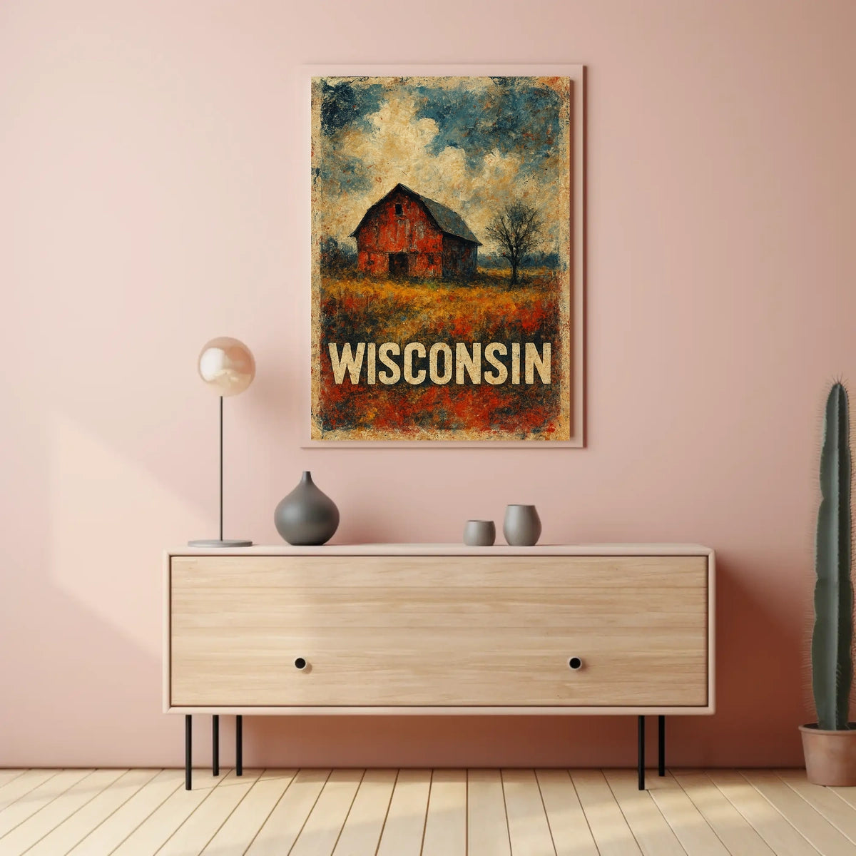 Rustic Wisconsin Poster