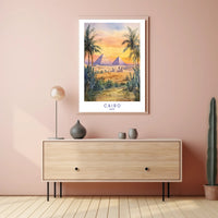 Sunset Over the Pyramids Poster PosterGoat