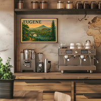 Eugene City Adventure Poster Wall Art Print