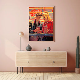 Retro Diner Encounter Poster