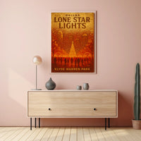 Dallas Lone Star Lights Poster