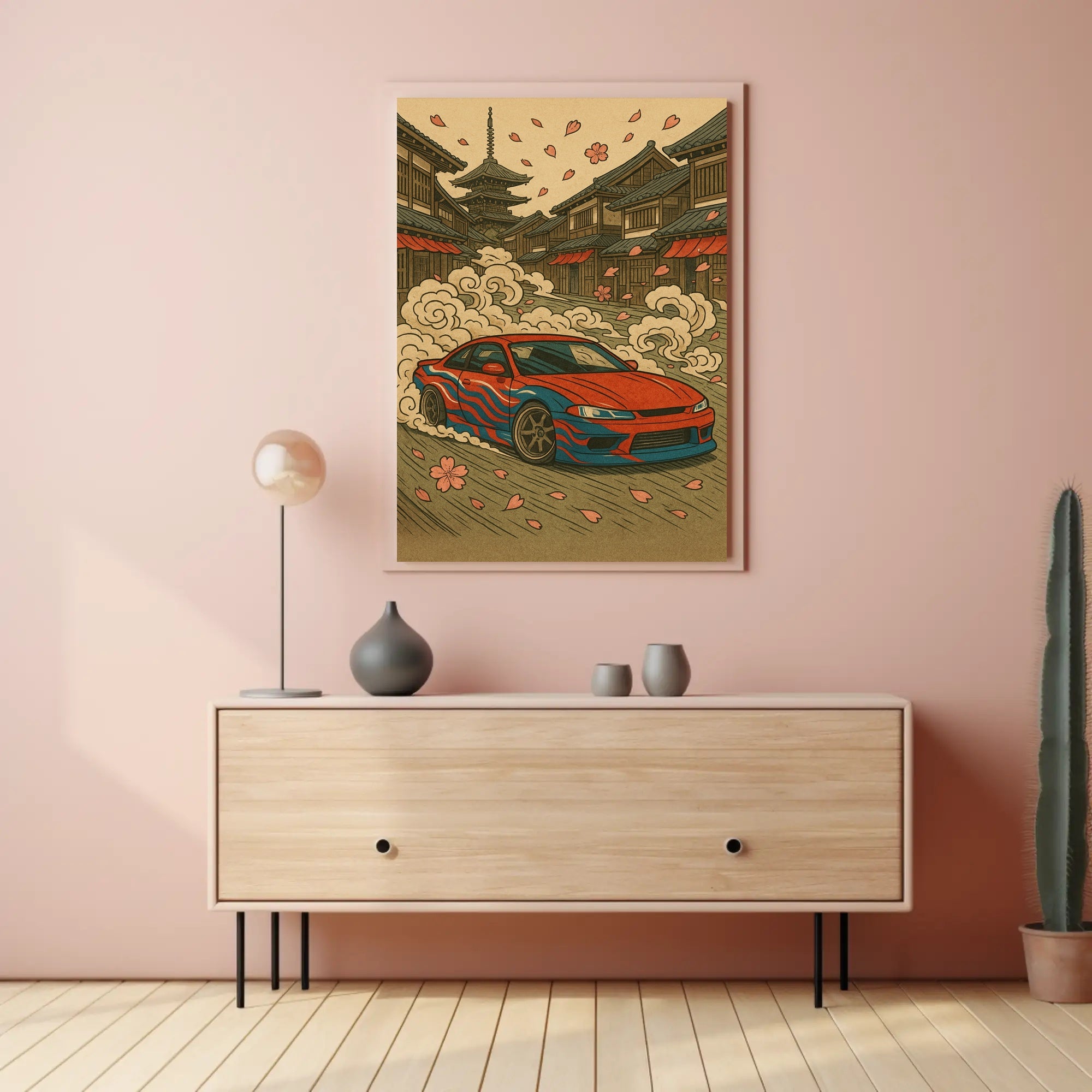 Japanese Street Racing Adventure Poster - Cultural or Heritage Poster