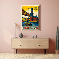 Hamburg A Vibrant Cityscape Poster