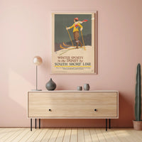 Winter Sports Adventure Travel Poster