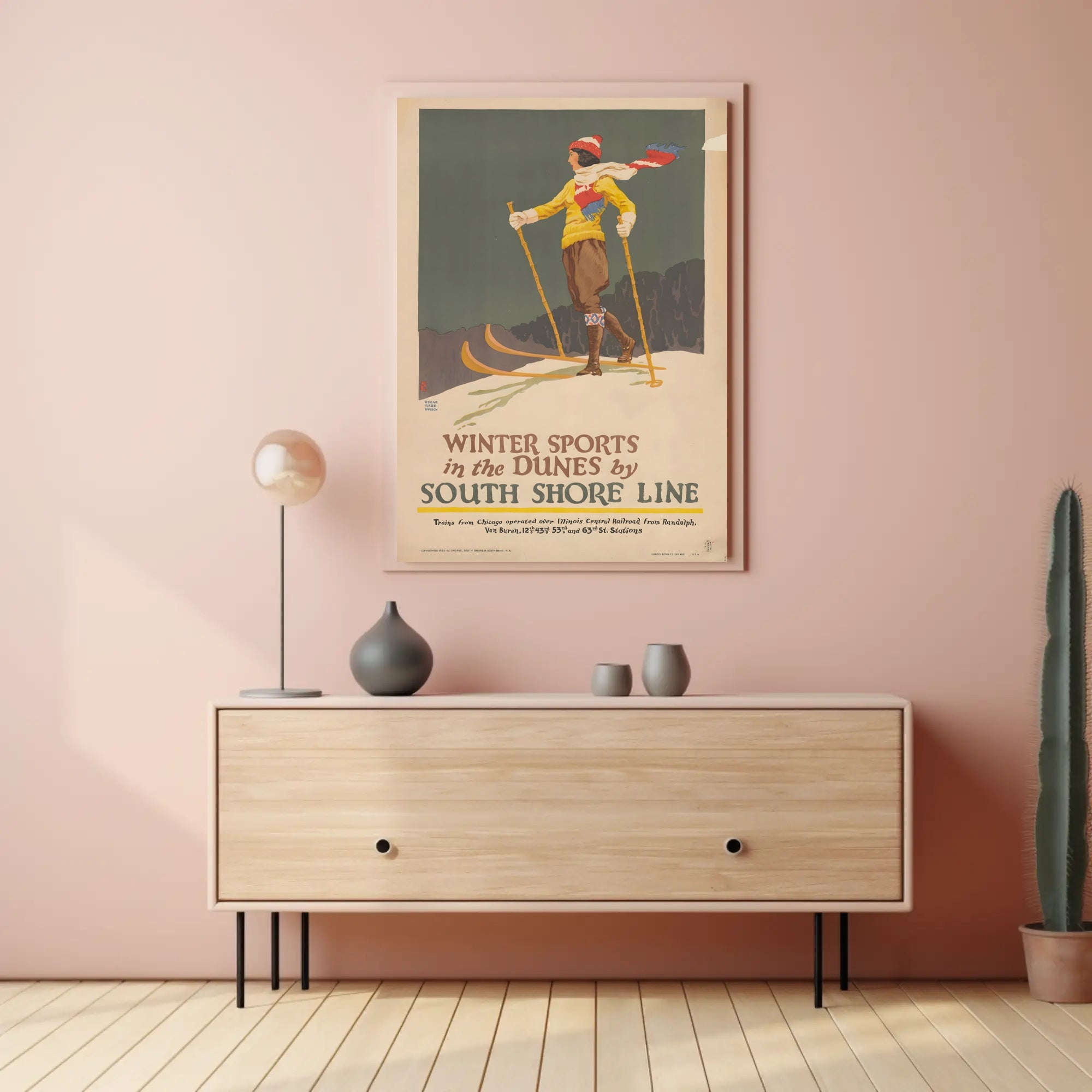 Winter Sports Adventure Travel Poster