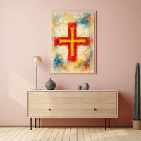 Vibrant Cross Poster