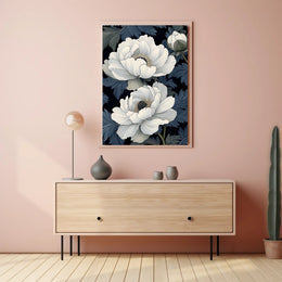 Elegant Floral Design Wall Art Print