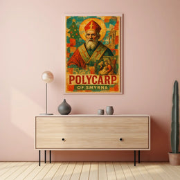 Polycarp of Smyrna Byzantine Religious Heritage Poster