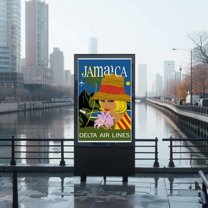 Jamaica - Delta Air Lines Vintage Travel Poster