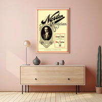 Vintage Magic Show Poster with Art Nouveau Influence