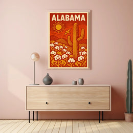 Alabama Vibrant Landscape Poster