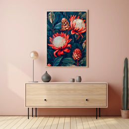 Vibrant Floral Symphony Wall Art Print