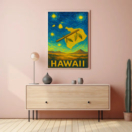 Hawaii Starry Night Poster