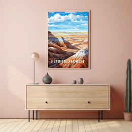 Petrified Forest National Park Vintage Travel Poster