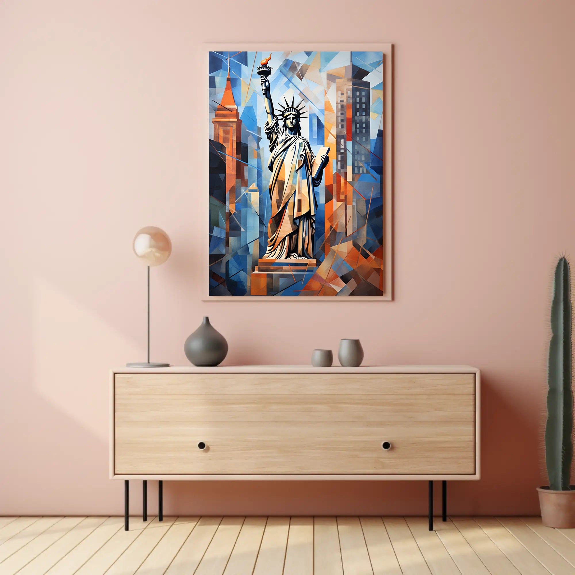 Statue Of Liberty Abstract Tribute Poster
