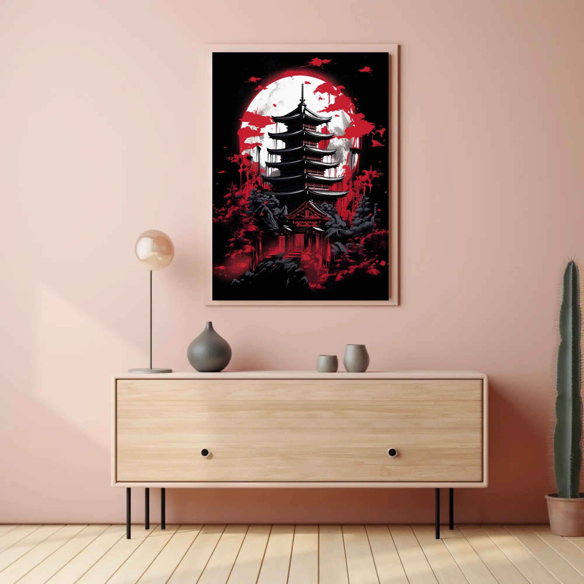 Moonlit Pagoda Poster