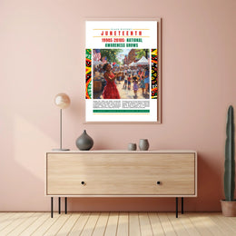 Juneteenth Celebration: Vibrant Heritage Festival Cultural or Heritage Poster