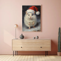 Festive Hamster Delight Poster