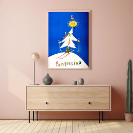 Pontresina Winter Wonderland Poster PosterGoat