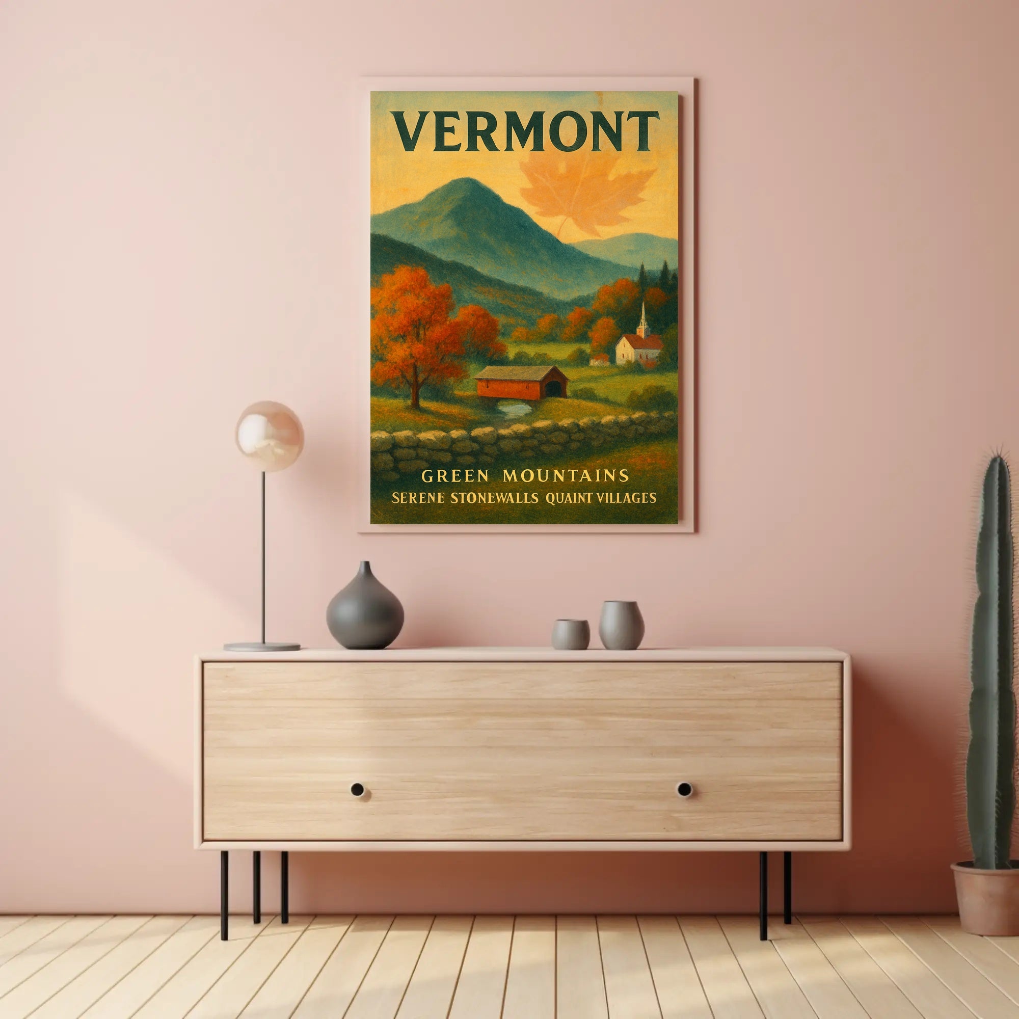 Vermont Scenic Charm Wall Art Print