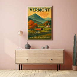 Vermont Scenic Charm Wall Art Print