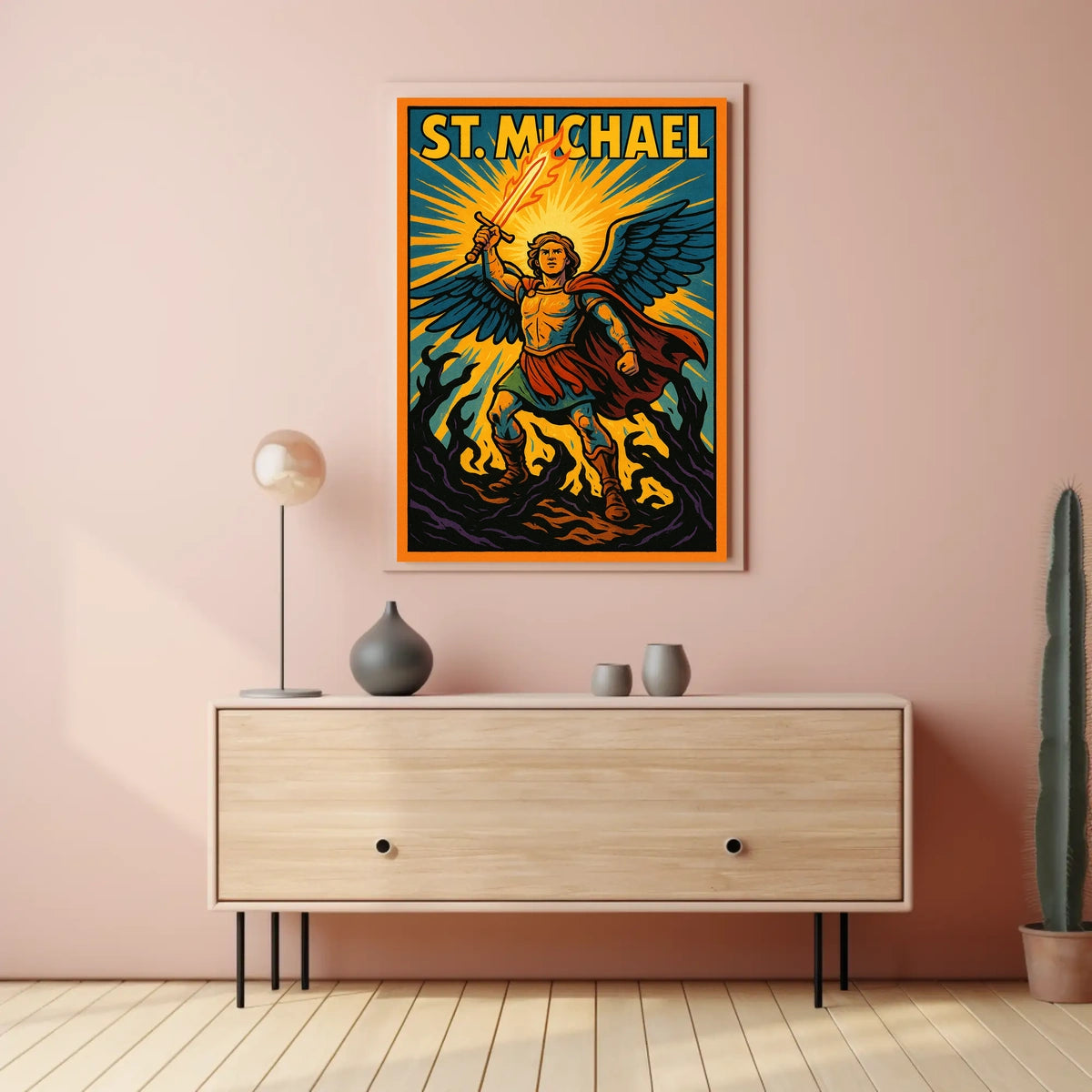 Archangel Michael Wall Art Poster