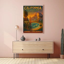 California The Golden State Poster