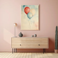 painting of three balloons Poster