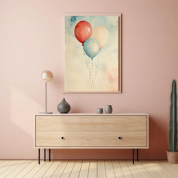 painting of three balloons Poster