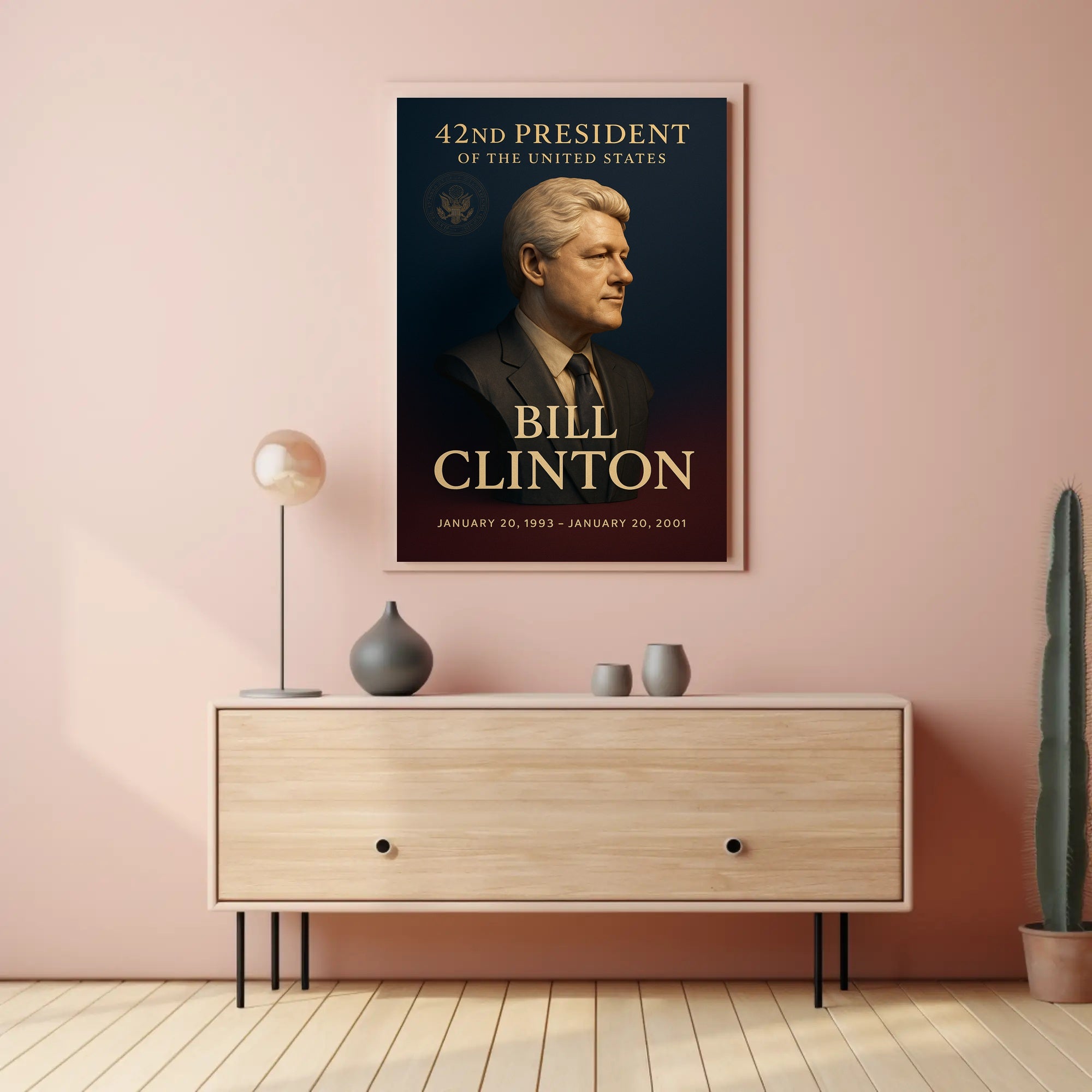 42nd President's Era Official Portrait Historical or Presidential Poster PosterGoat