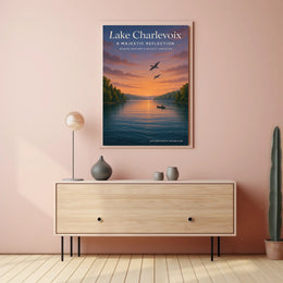 Lake Charlevoix A Majestic Reflection Poster