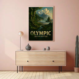 Olympic National Park Washington Poster