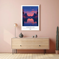 Versailles Sunset: Artistic Palace in Cultural or Heritage Poster