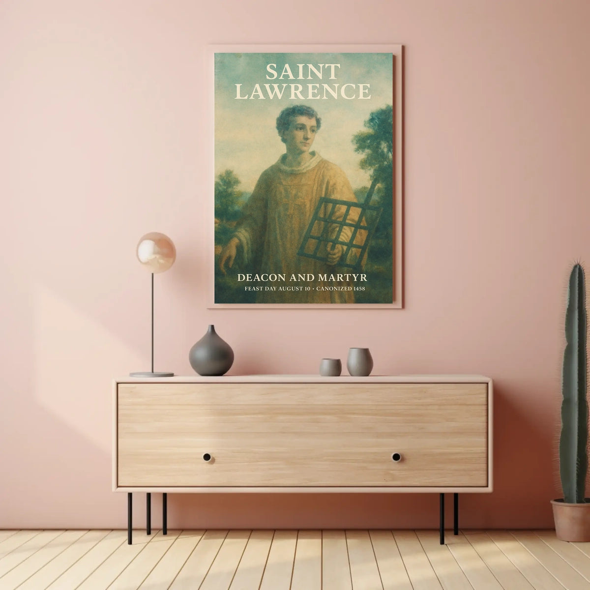 Saint Lawrence Deacon And Martyr Poster
