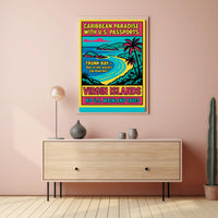 Caribbean Paradise Virgin Islands Poster