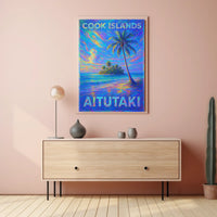 Aitutaki Cook Islands Paradise Poster