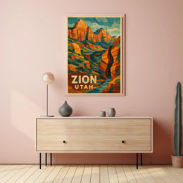 Zion National Park Poster