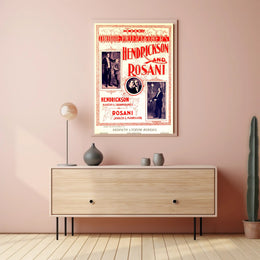 Vintage Vaudeville Performers Poster - Cultural or Heritage Poster