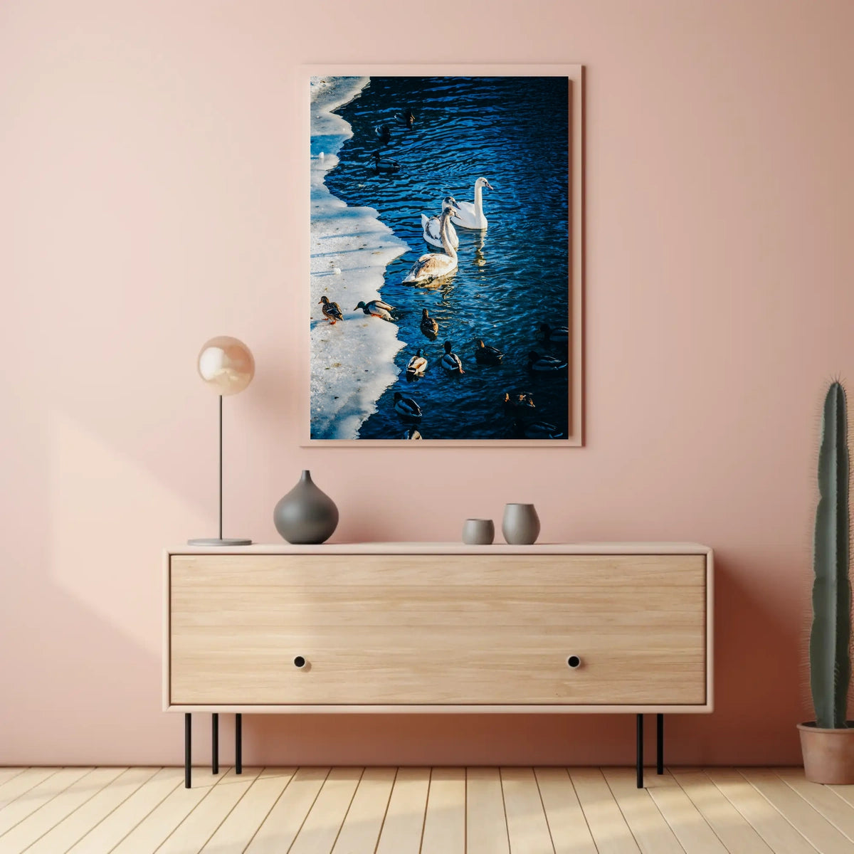 Winter Serenity On The Lake Poster