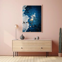 Winter Serenity On The Lake Poster