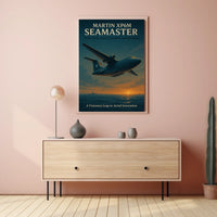 Martin XP6M Seamaster Vintage Aviation Poster Art