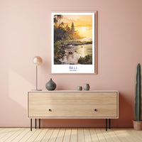 Bali Paradise at Sunset Travel Poster PosterGoat