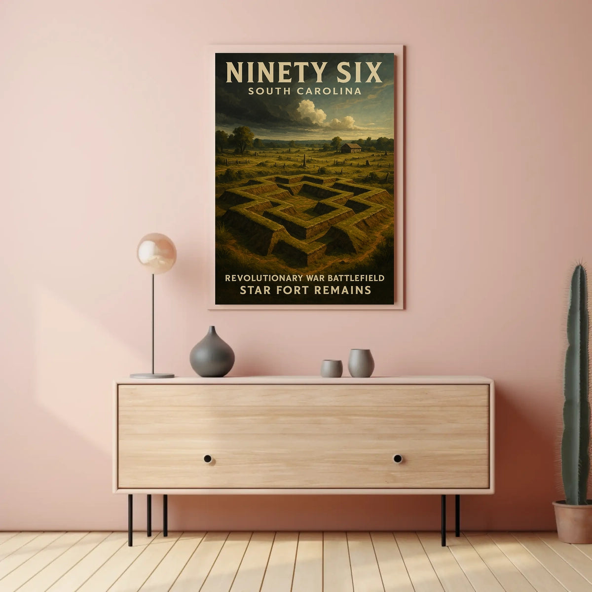 Ninety Six Star Fort Remains Poster