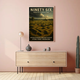 Ninety Six Star Fort Remains Poster