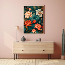 Lotus Blossom Symphony Wall Art Print