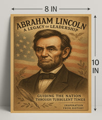 Abraham Lincoln Vintage Art Historical or Presidential Poster