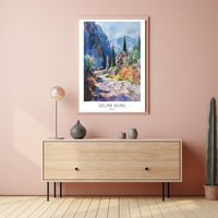 Delphi Ruins Poster PosterGoat